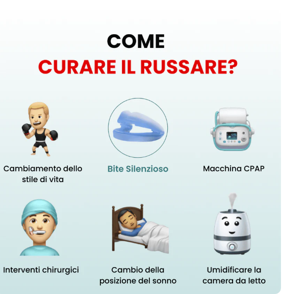 Bite Anti Russamento Silenzioso Universale